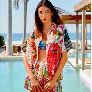 N.W.T. Johnny Was 100% Silk Aero Jules Blouse, XS